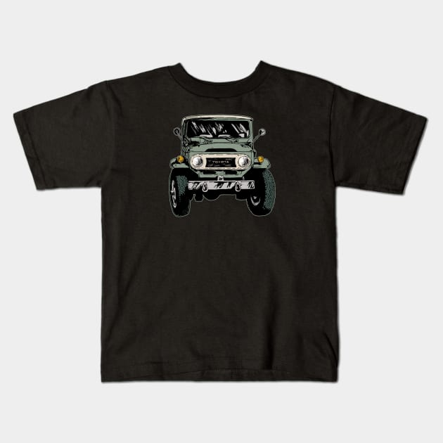 JAPANESE OFFROADER Kids T-Shirt by WYB 